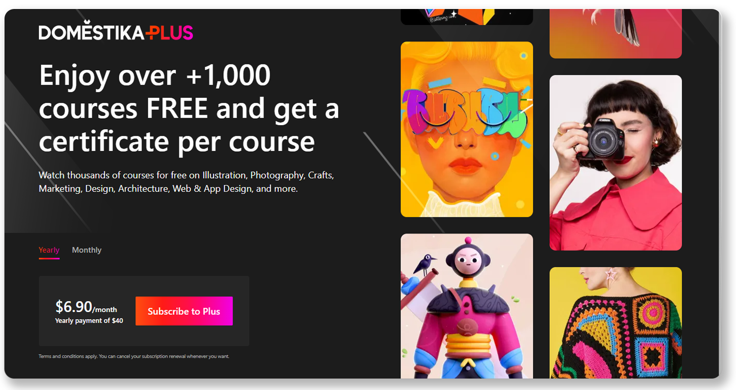 Domestika Online Courses Review: 24x7 Home Instructor | Top15Online.com